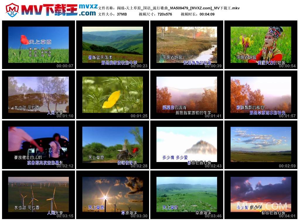 阎琰-天上草原_国语_流行歌曲_MA509479